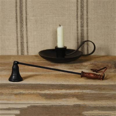 Iron and Wood Candle Snuffer