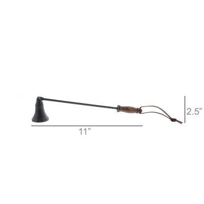 Iron and Wood Candle Snuffer