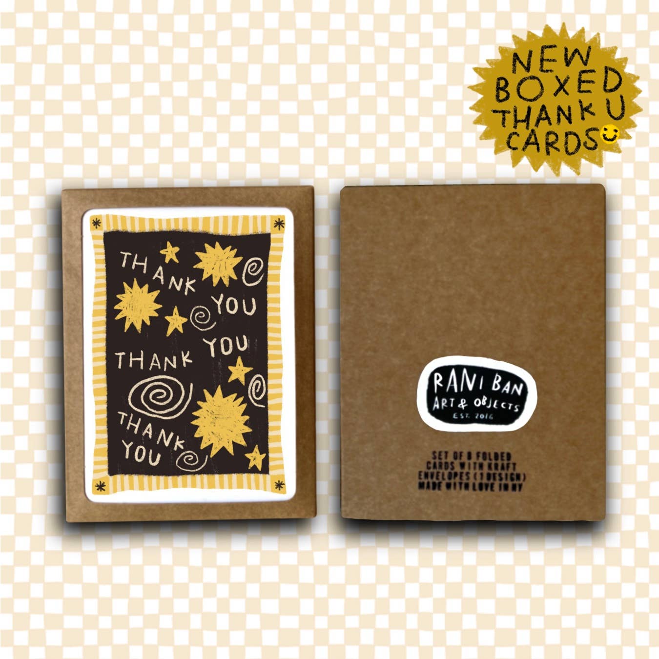 STAR THANK YOU Greeting Card Set