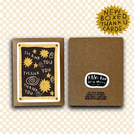 STAR THANK YOU Greeting Card Set