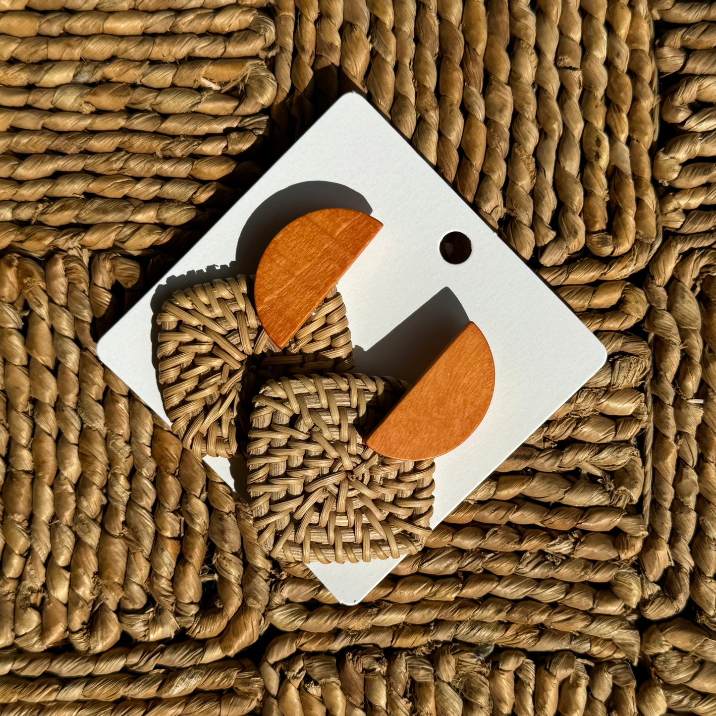 Rattan Earrings