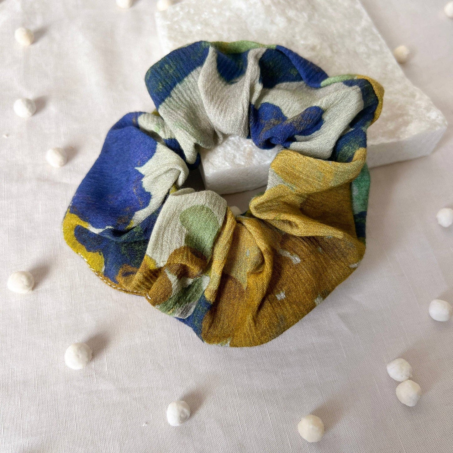 Winter Watercolour Scrunchie