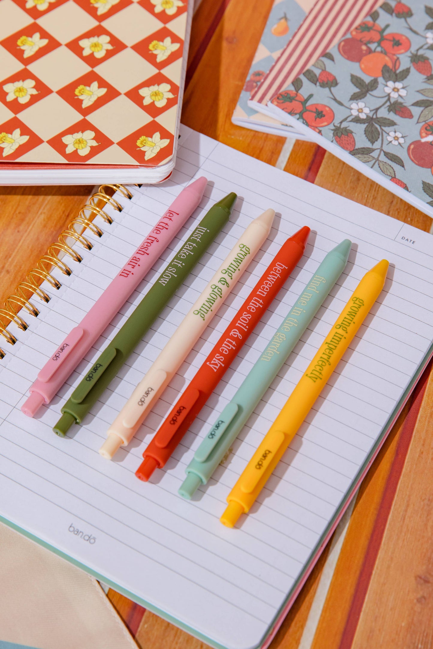 Write On Gel Pen Set, Garden Sayings