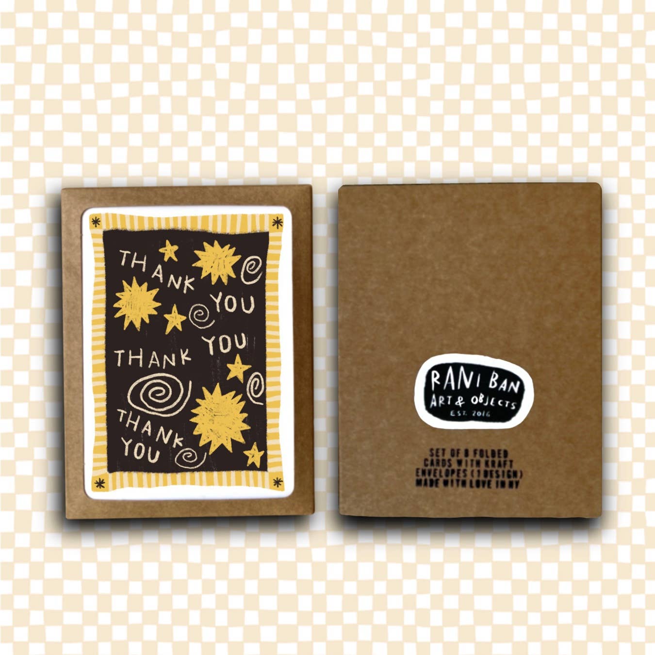 STAR THANK YOU Greeting Card Set